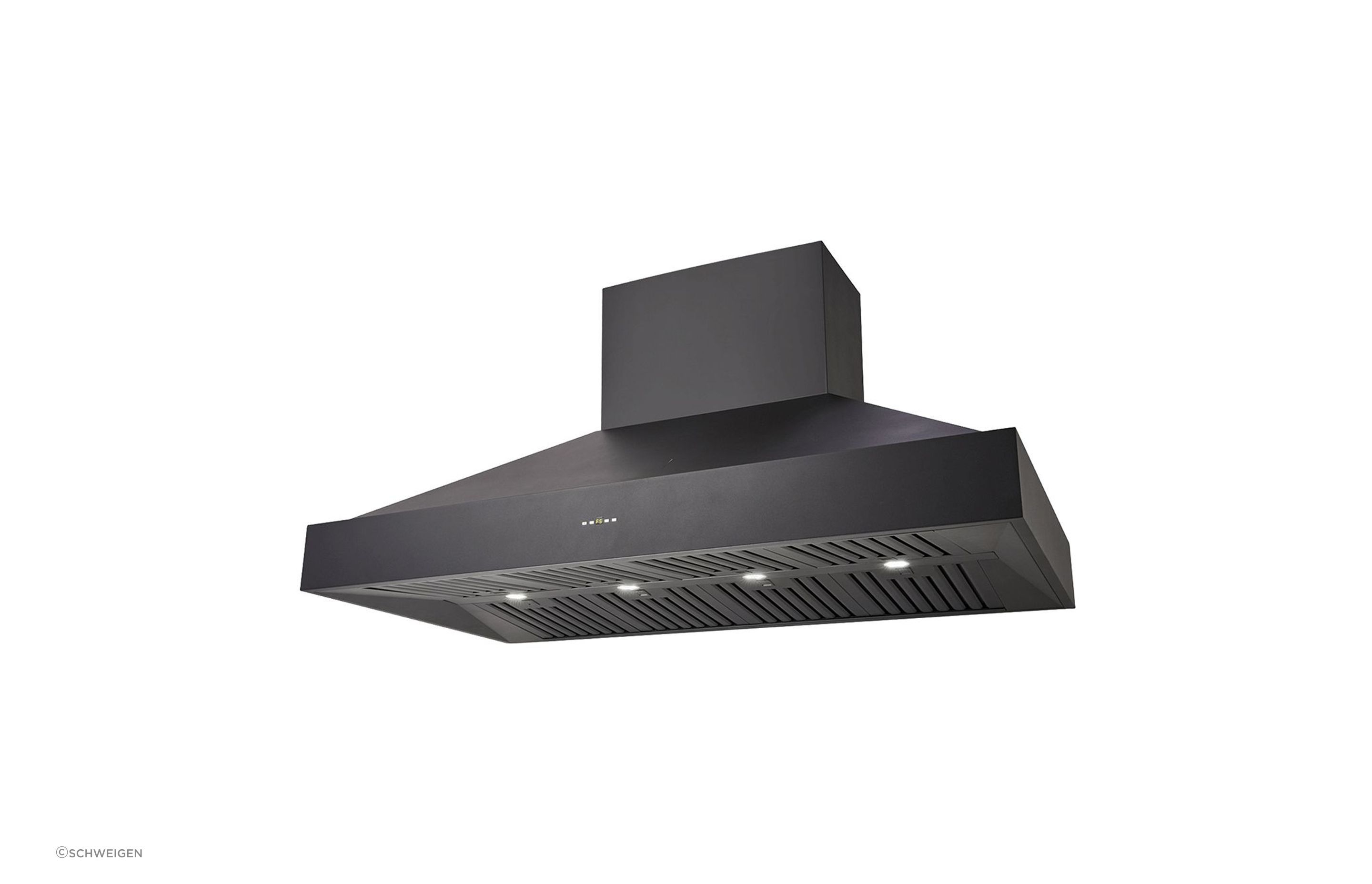 CL8915BS - Silent Black Pyramid-Shaped BBQ Alfresco Wallmount in 150cm