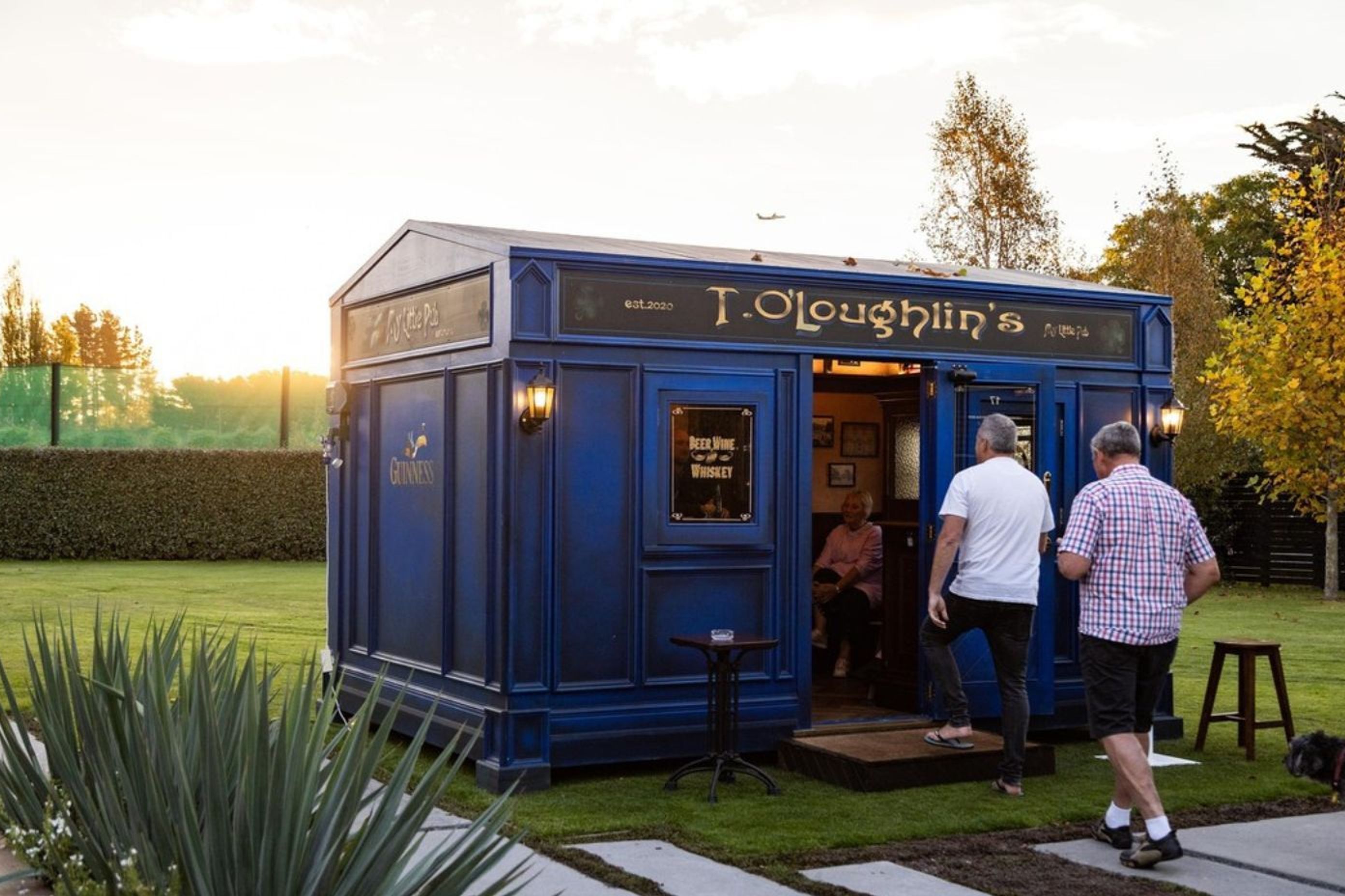 “The blue on the exterior came from the colour of County Clare, where Terry's family descended from, and inside, the walls are filled with historic black and white family photos from generations before.”