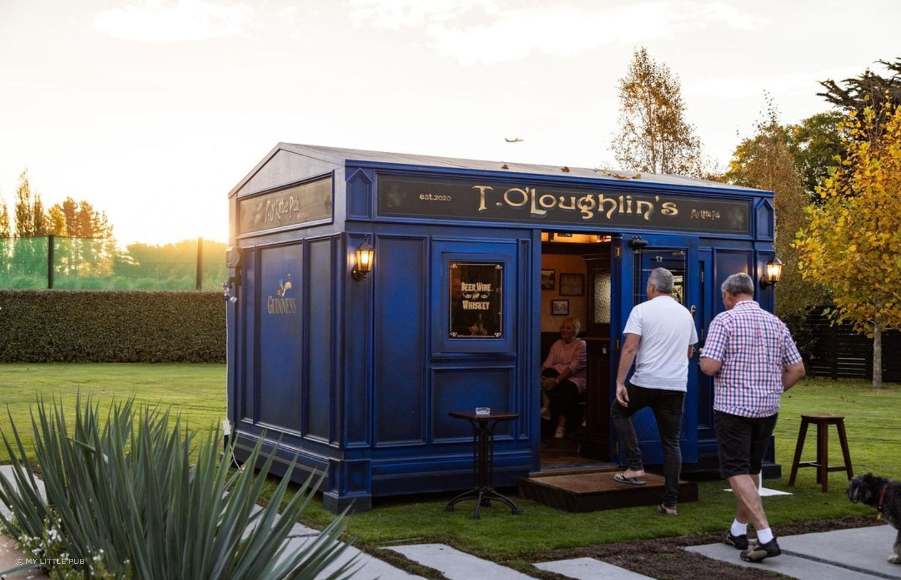 “The blue on the exterior came from the colour of County Clare, where Terry's family descended from, and inside, the walls are filled with historic black and white family photos from generations before.”