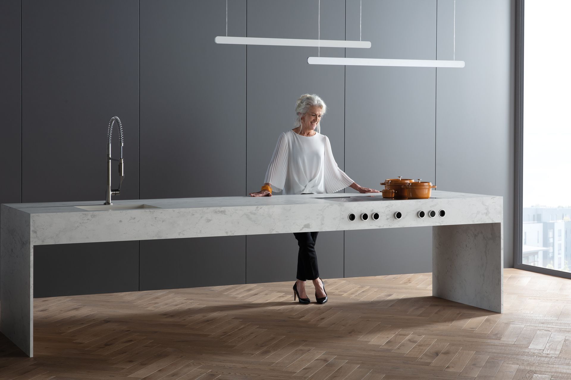 The way we entertain has changed; the formal dining room has been replaced with an open plan kitchen, lounging and dining.