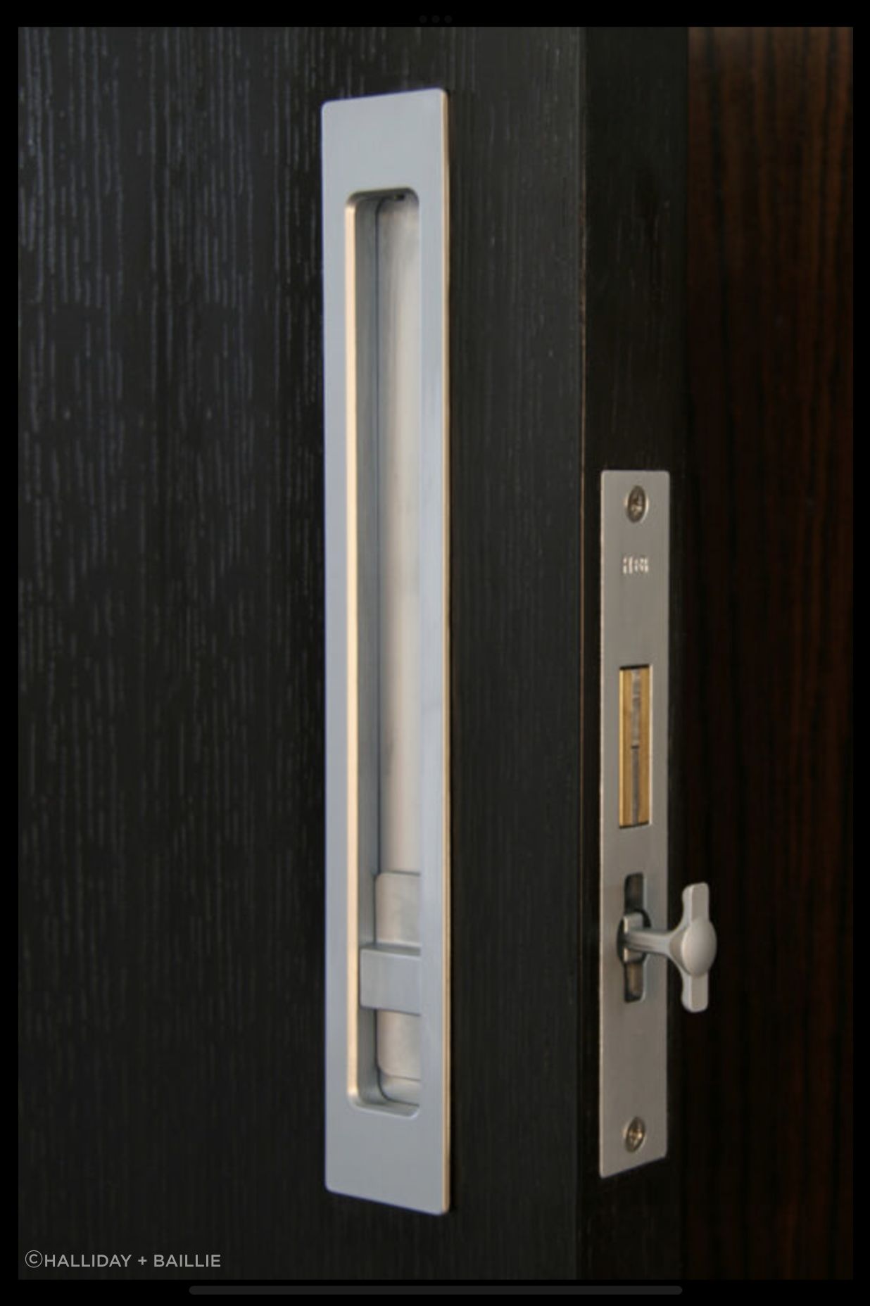 Sliding door privacy lock