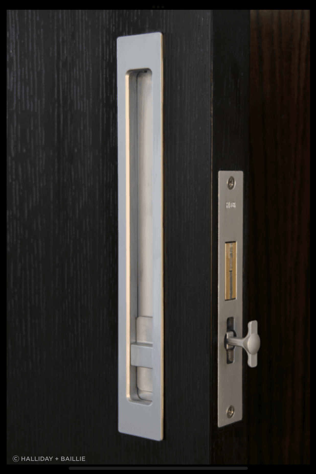 Sliding door privacy lock