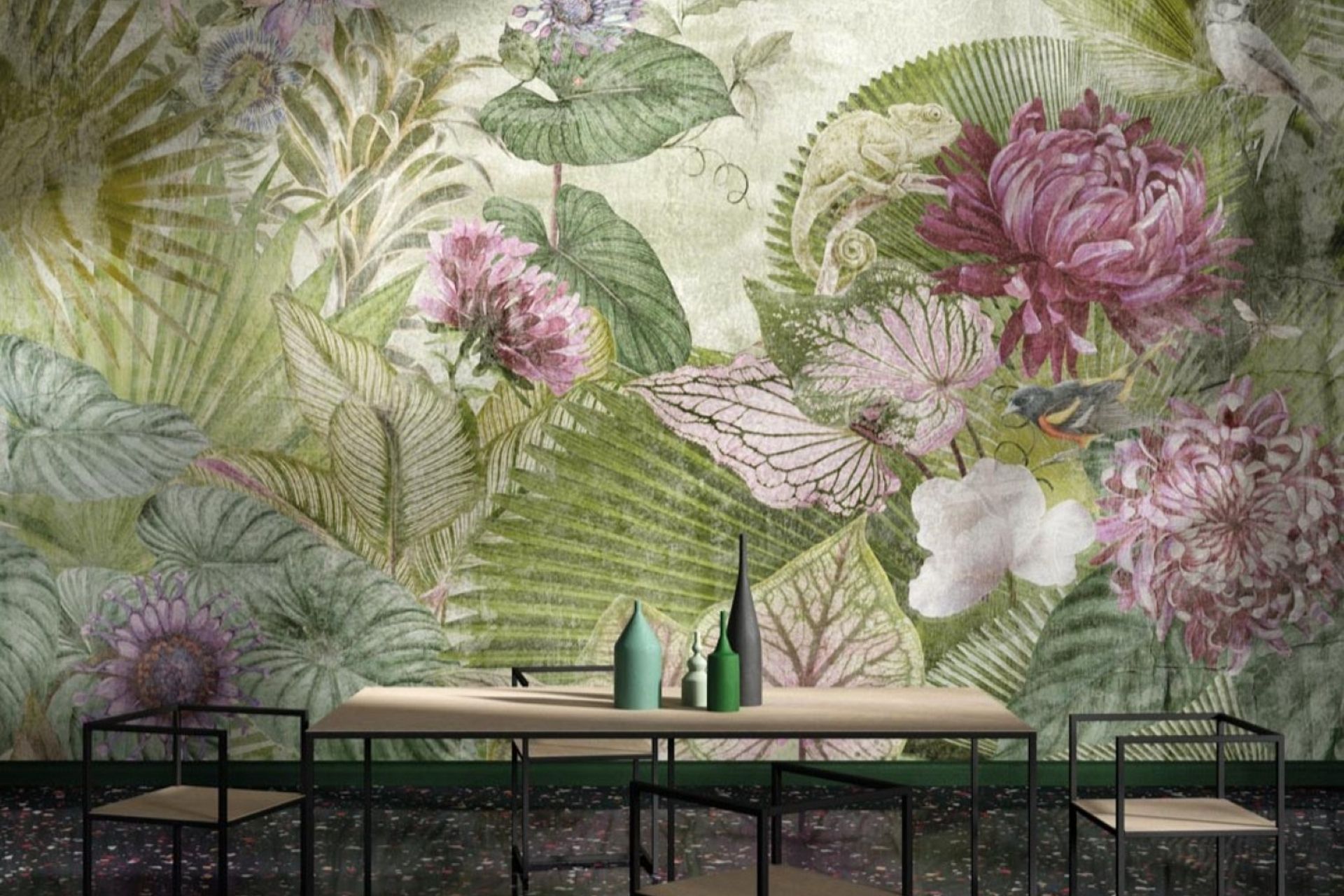 Create a dreamlike scene with the "Eden" Wallpaper by Styl'Editions.