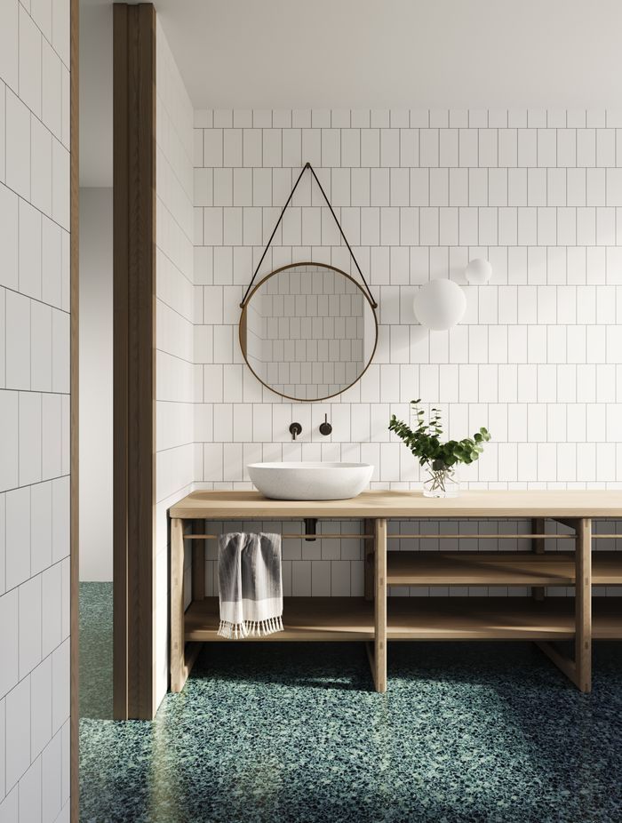 With a modern and contemporary look, the Sublime freestanding marble basin pays tribute to the traditional pedestal basin.