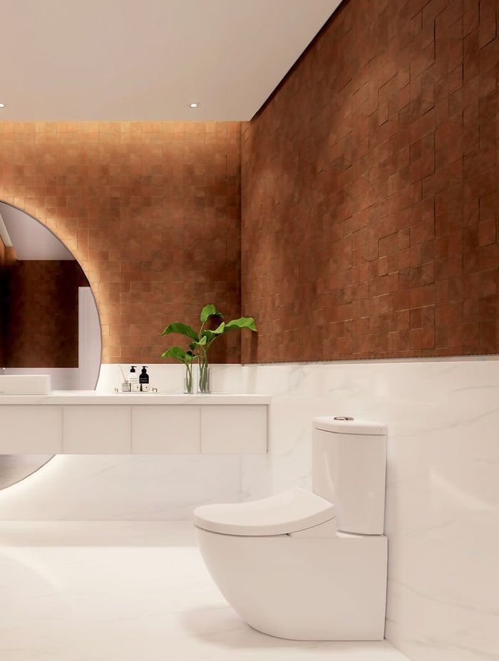 The Gloss White D-shape of the Toto Toilet and Washlet embodies elegance in its purest form.