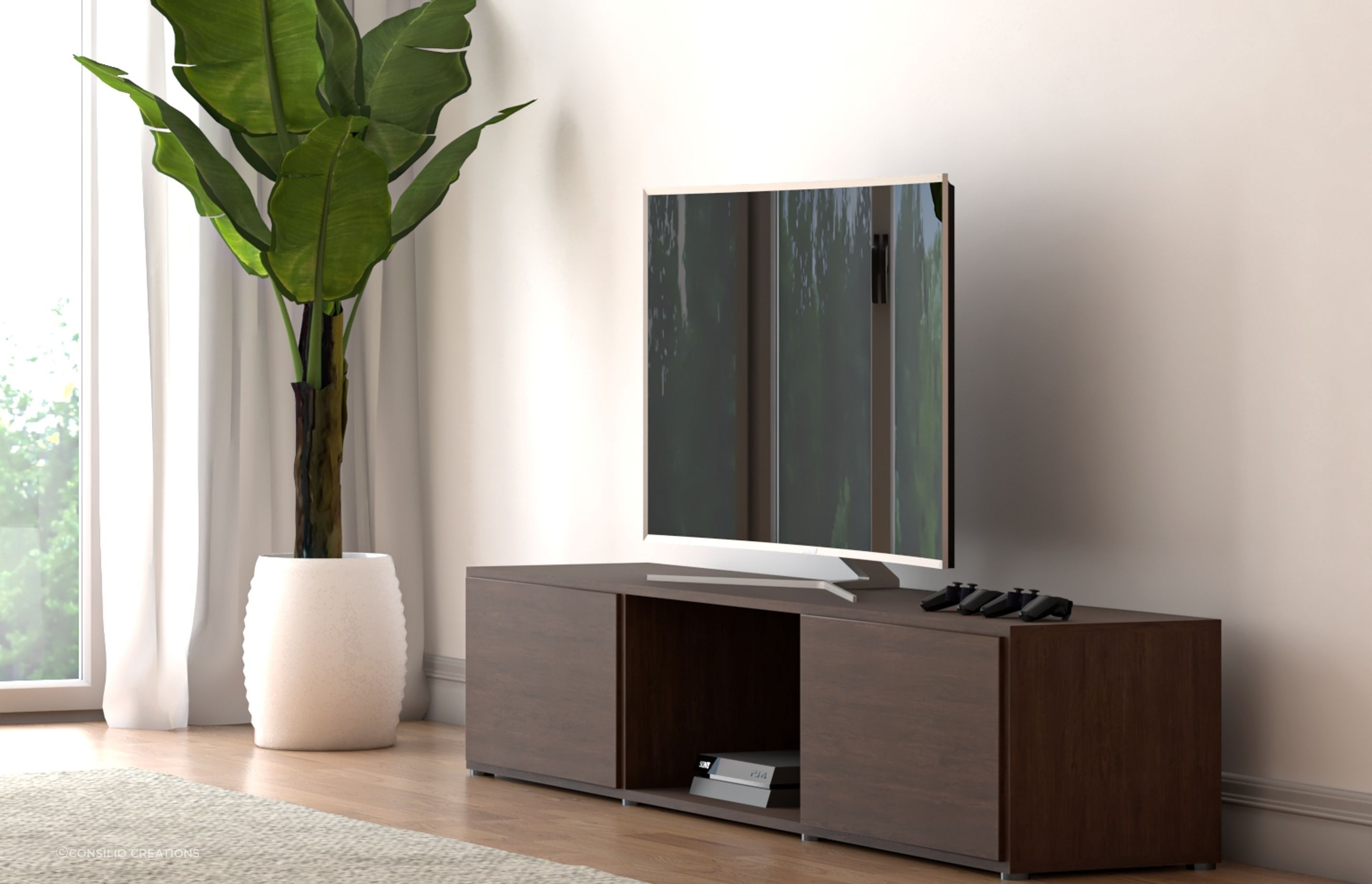 Consilio’s custom TV entertainment units allow you to create the perfect solution for your space.