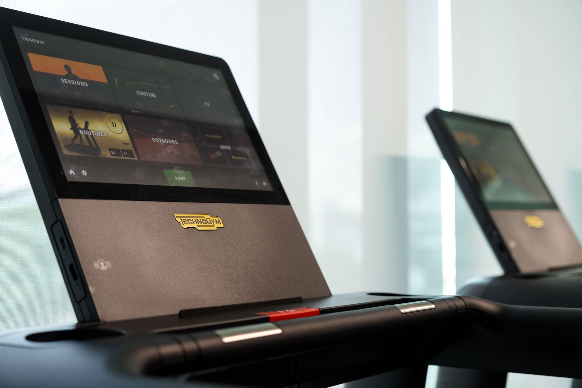 On the Excite Live Run Treadmill, a virtual trainer is on hand to guide you through a one-on-one session.