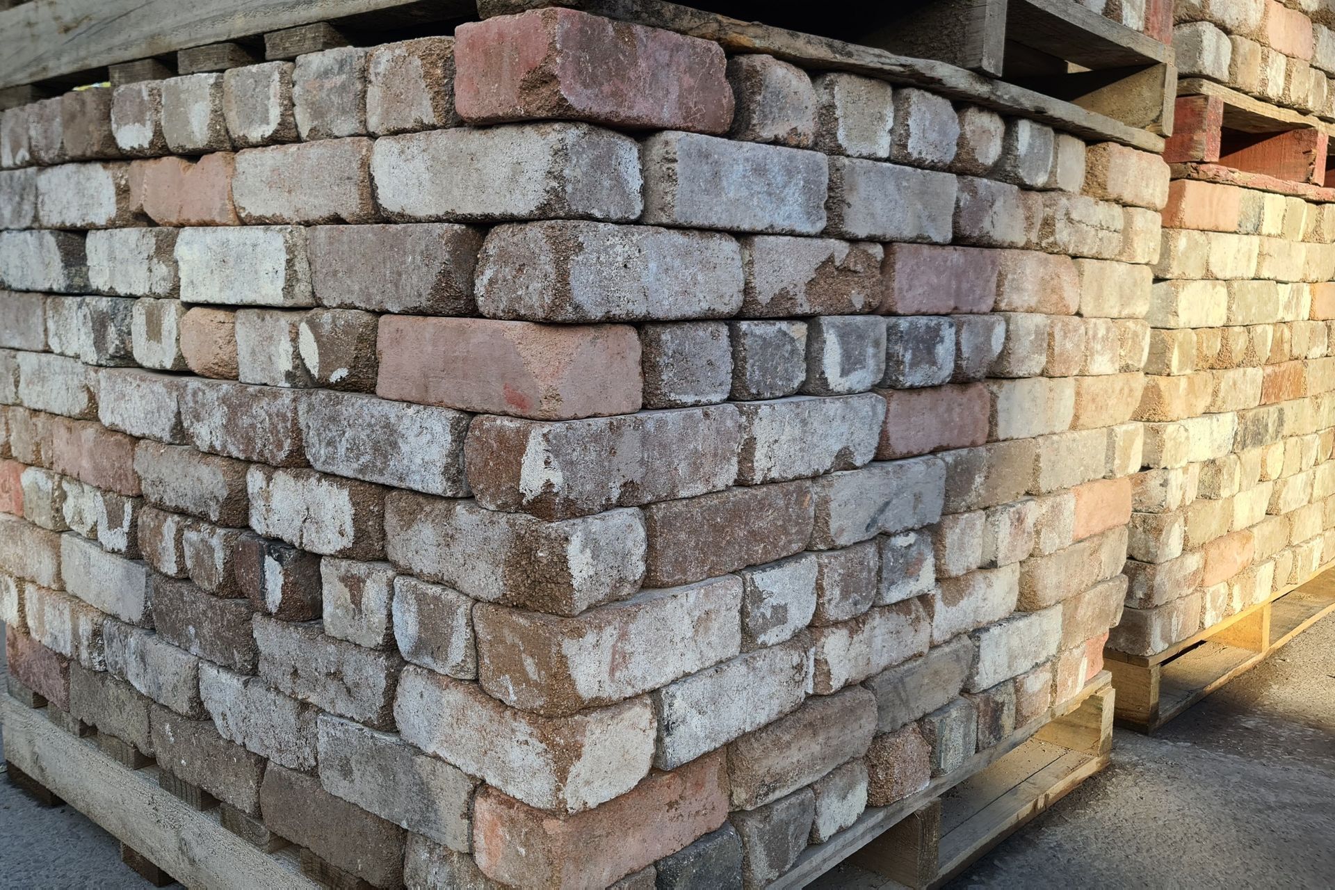 The bricks were gathered and prepared by The Brick Pit before construction.