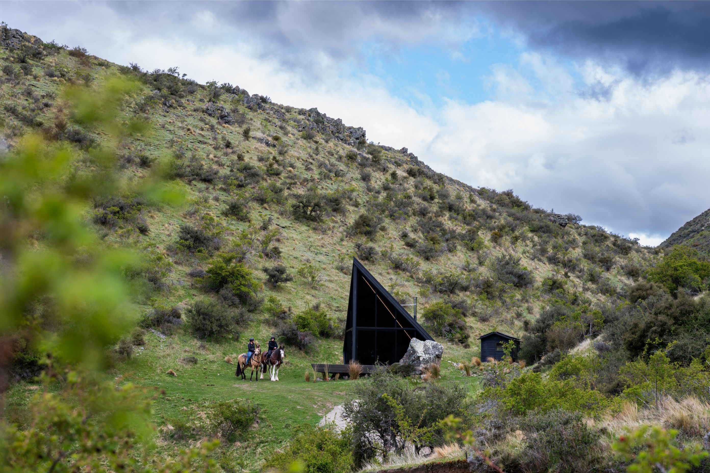 The Black Diamond was designed to have a minimal impact on the site, achieved through the cabin's small footprint.