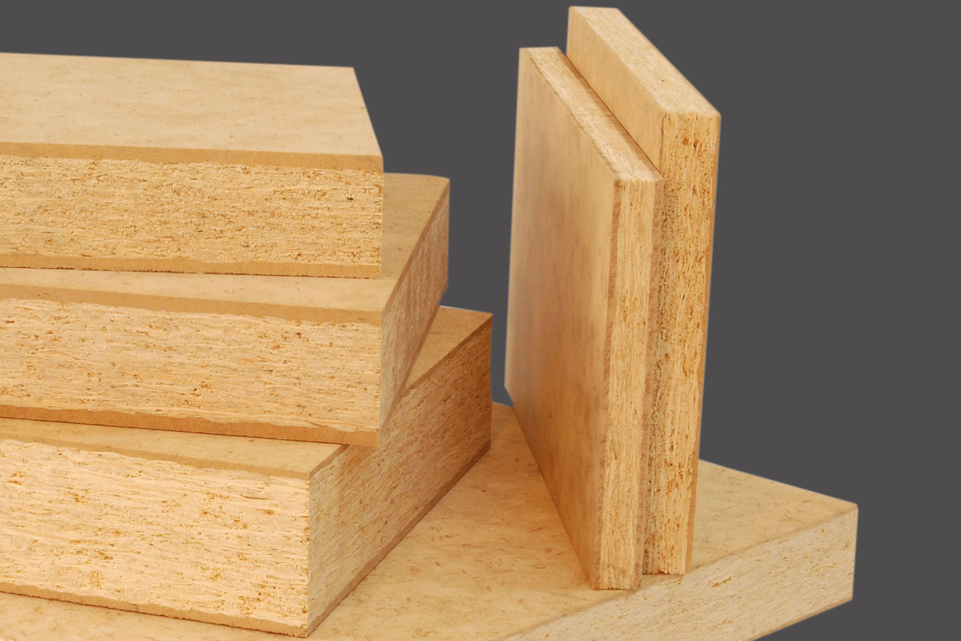 Triboard is a triple-layered panel that consists of a wood strand core sandwiched between an MDF outer ‘skin’.