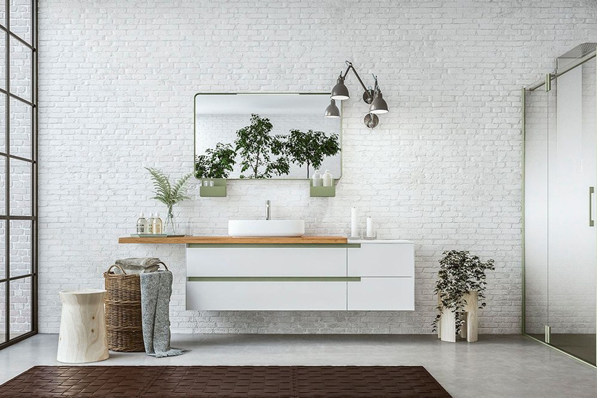 The strategic use of colour with options like the Urban Wall Hung Vanity by Artesi can create harmony within a space.