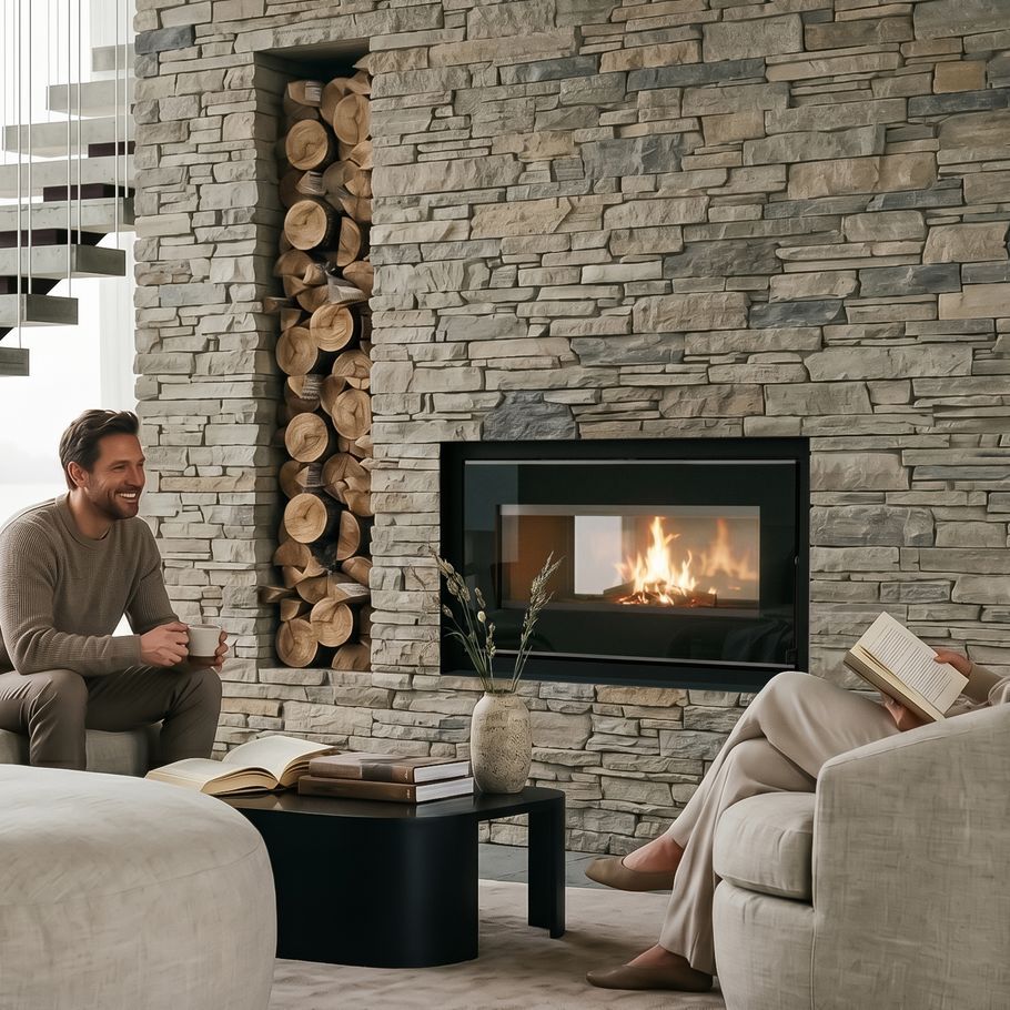 Luxury fireplace design and exceptional performance, perfectly balanced