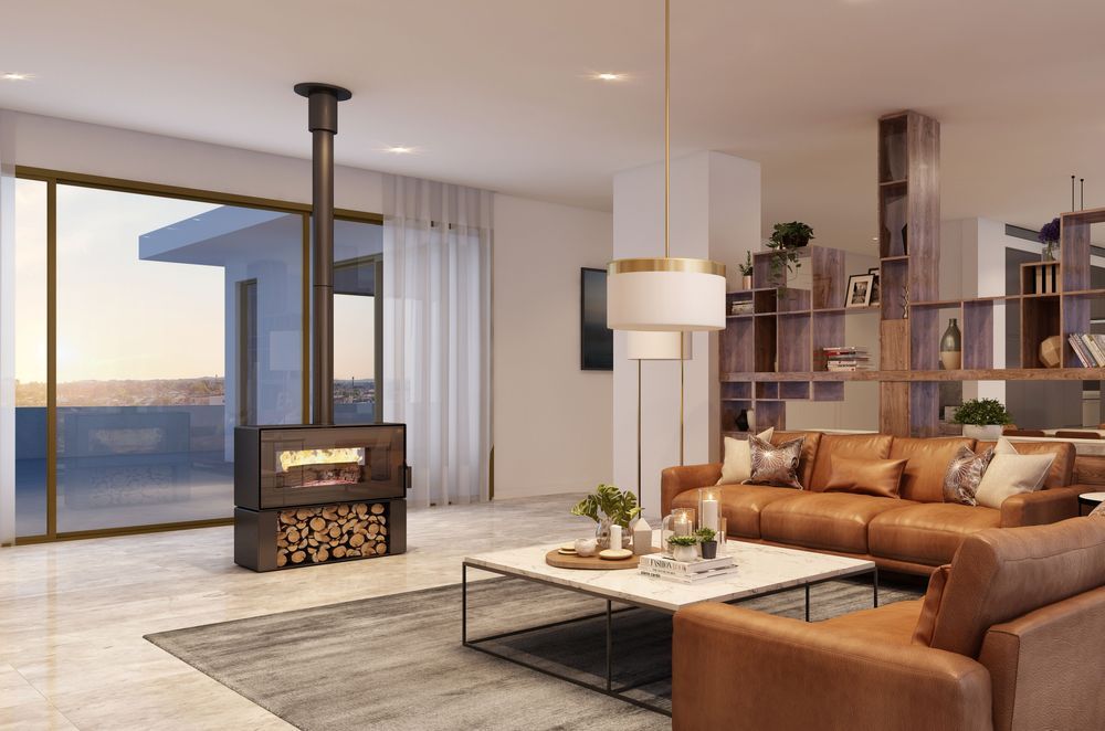“Selecting a double-sided VisionLINE Taurus wood-burning fireplace can transform a home into a warm and elegant space,” says Hiddleston.