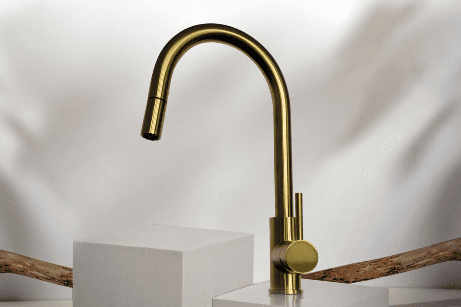A more traditional interior design style may choose the warmer tones of brushed brass.