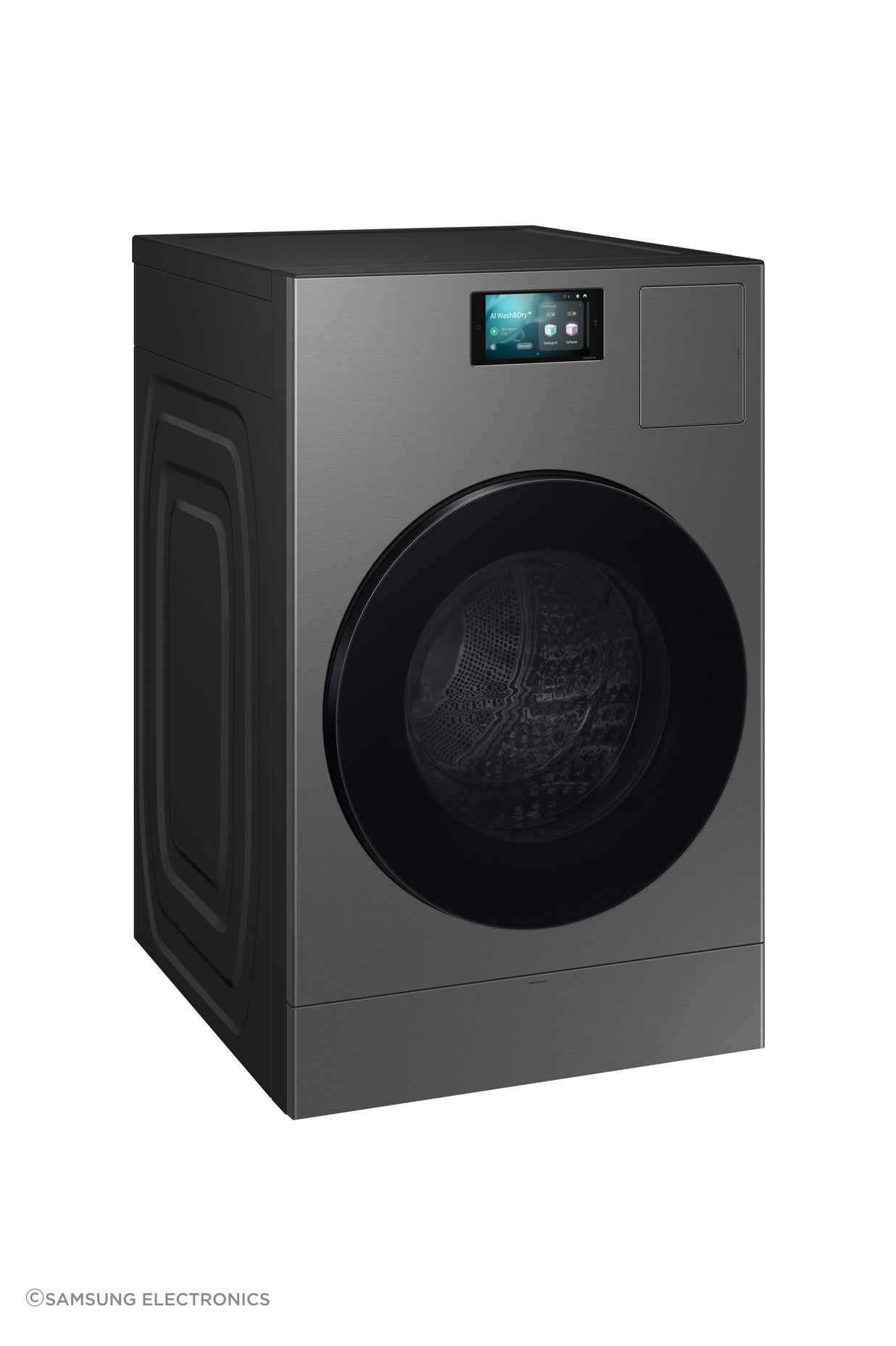 The home LCD display is an interface that allows you to manage other connected Samsung appliances, making multitasking a breeze and helping you tackle household chores efficiently.