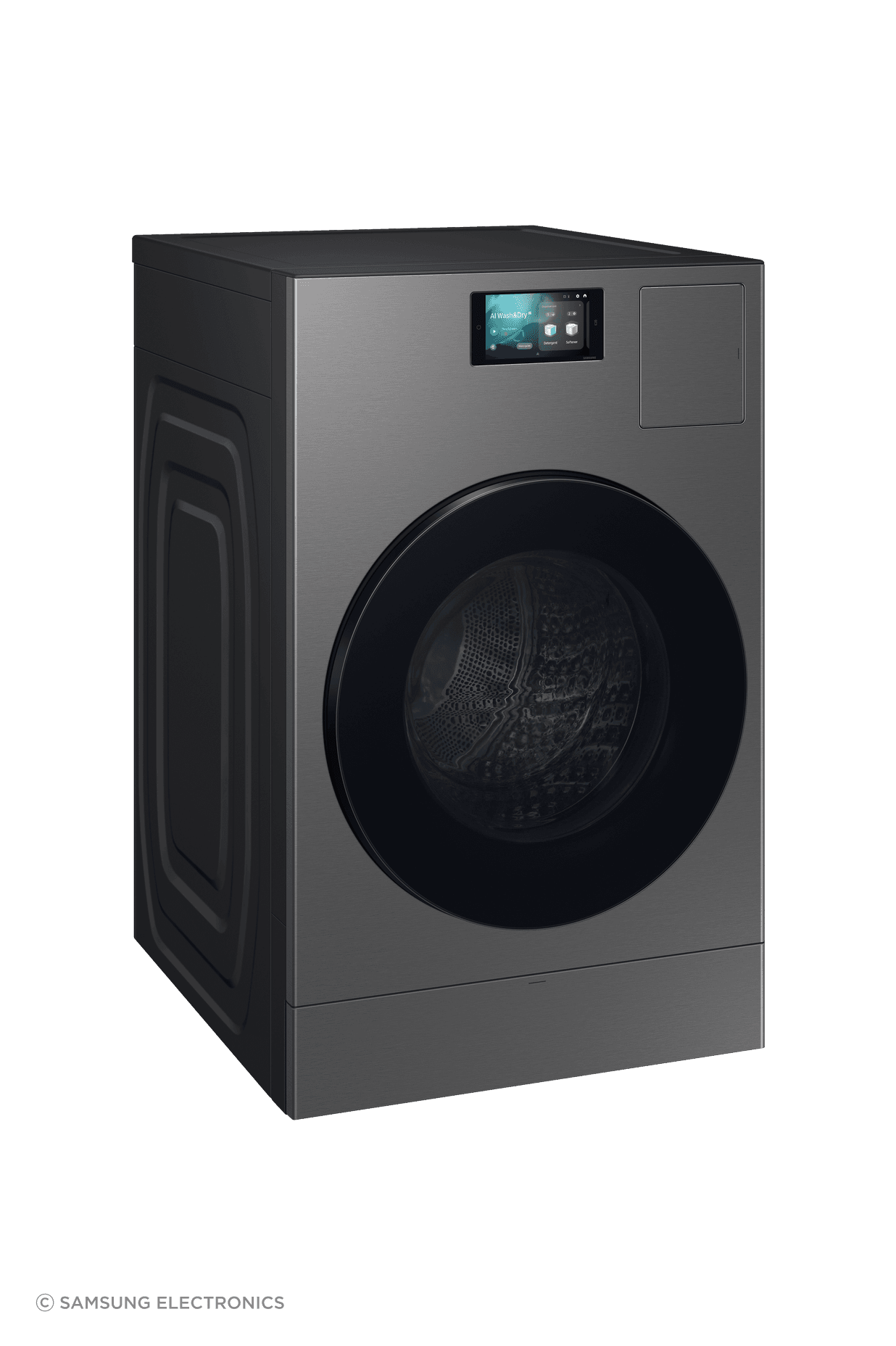 The home LCD display is an interface that allows you to manage other connected Samsung appliances, making multitasking a breeze and helping you tackle household chores efficiently.