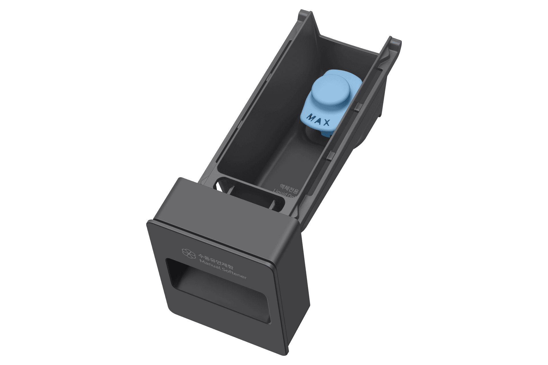 The Flex Auto Dispense System automatically dispenses the ideal amount of detergent and fabric softener for every load.. The Bespoke Combo holds up to 32 loads and automatically alerts users when detergent is running low.