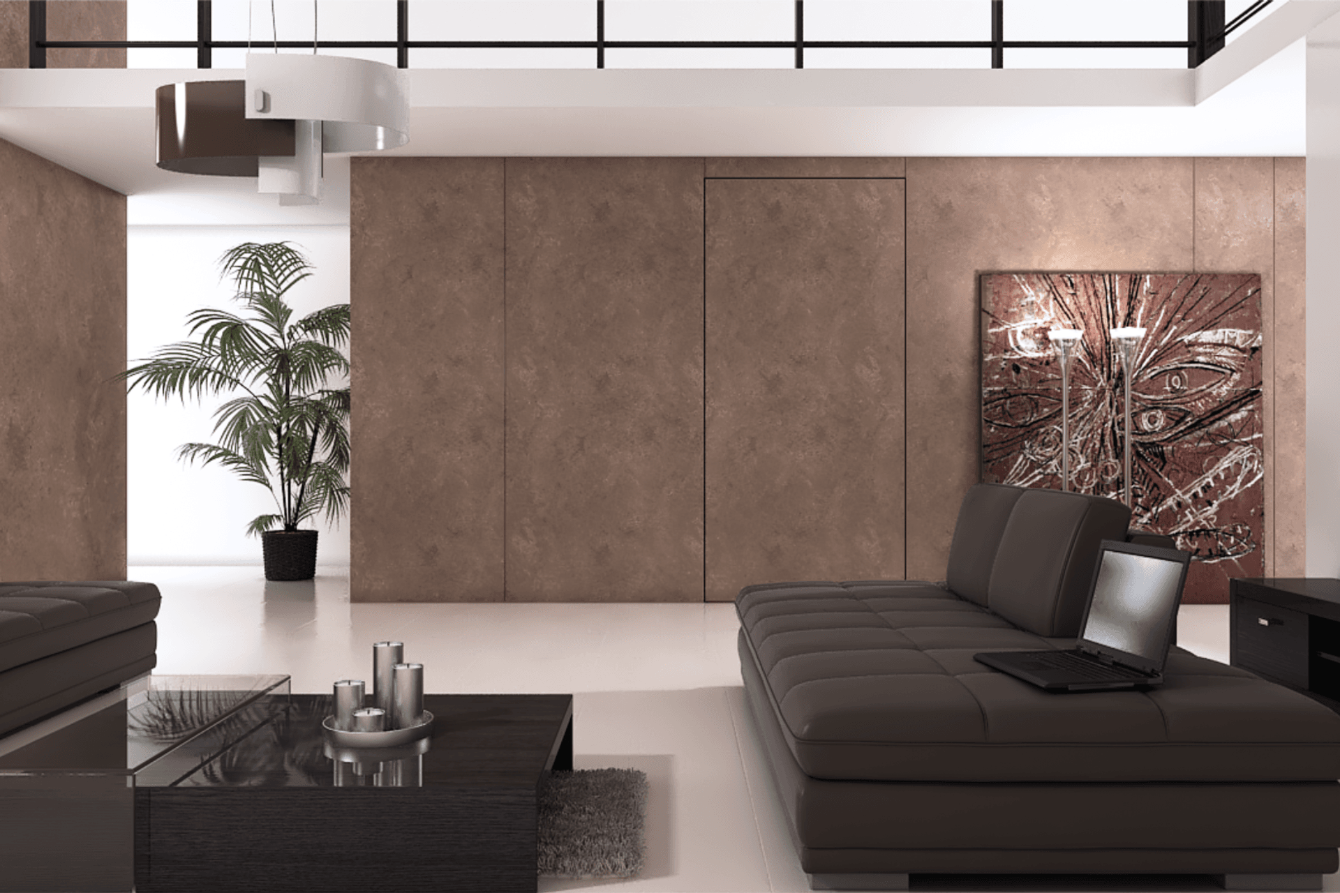 The handle-less design of the MFU1200 allows the door to blend into the wall and appear almost invisible.