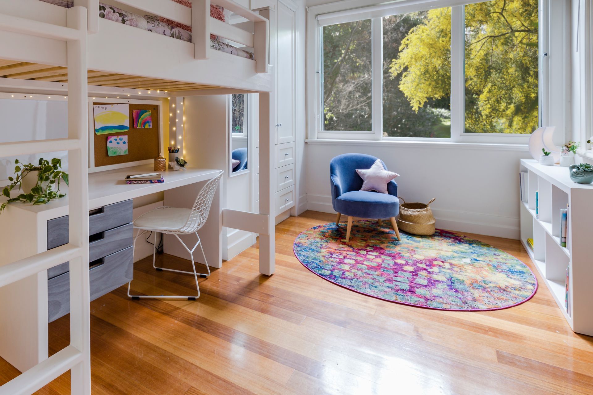 Girls Bedroom Delight
By White Pebble Interiors uses various colours to brighten up the room | Photography: White Pebble Interiors
