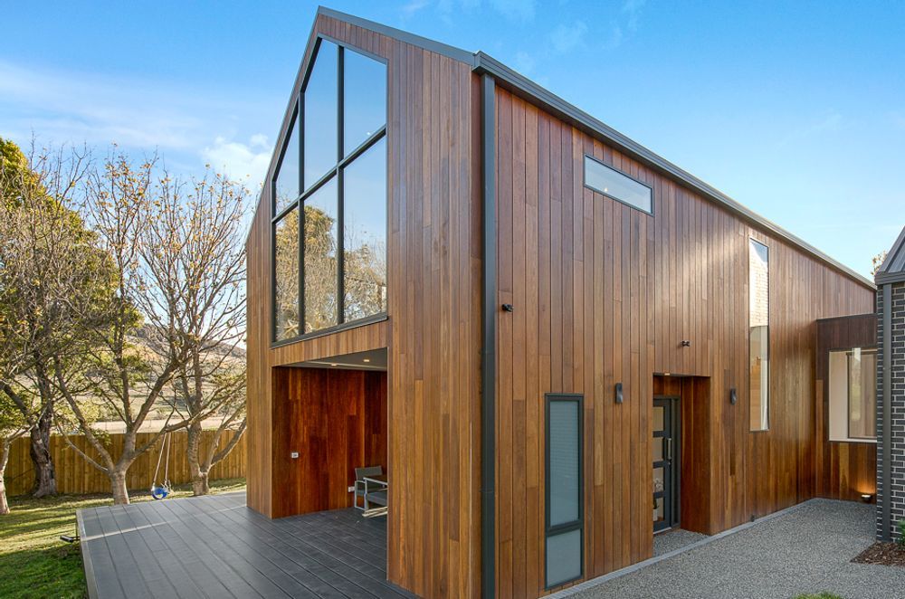The WOOD ELEMENTS system offers both cladding and the detailed trims required to finish.