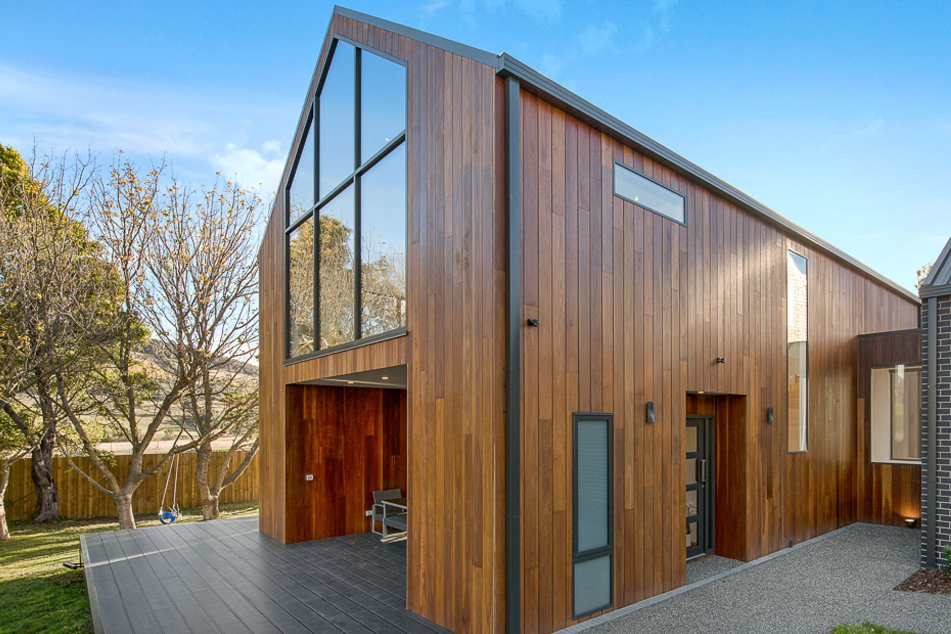 The WOOD ELEMENTS system offers both cladding and the detailed trims required to finish.