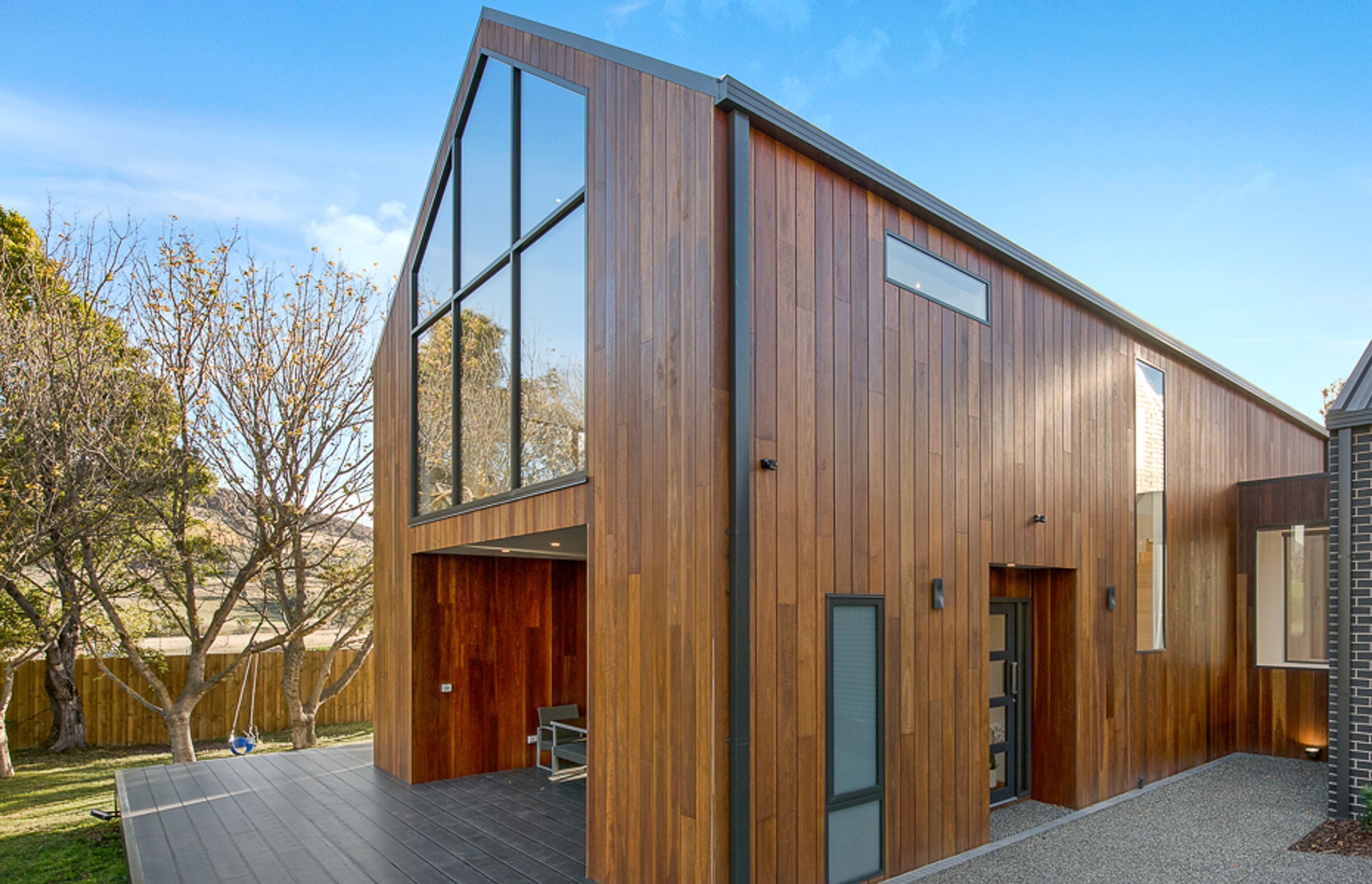 The WOOD ELEMENTS system offers both cladding and the detailed trims required to finish.