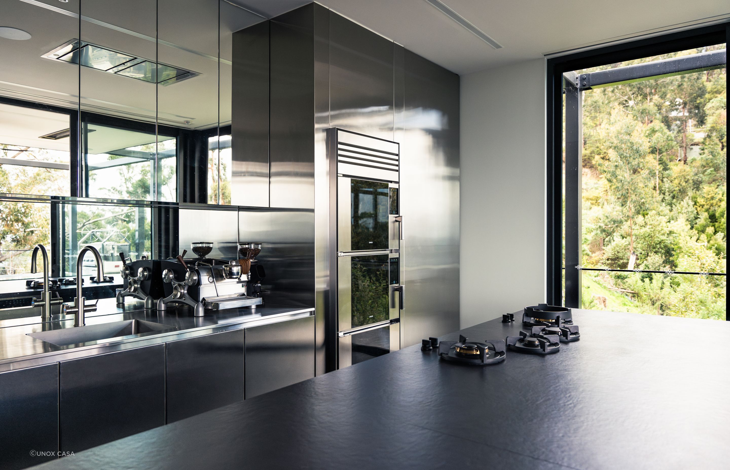Stainless steel delights in Coolatai House.
