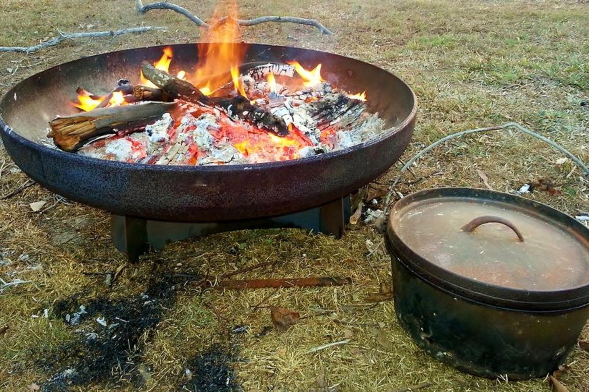 The Yagoona Yabbi Fire Pit is a traditional outdoor choice.