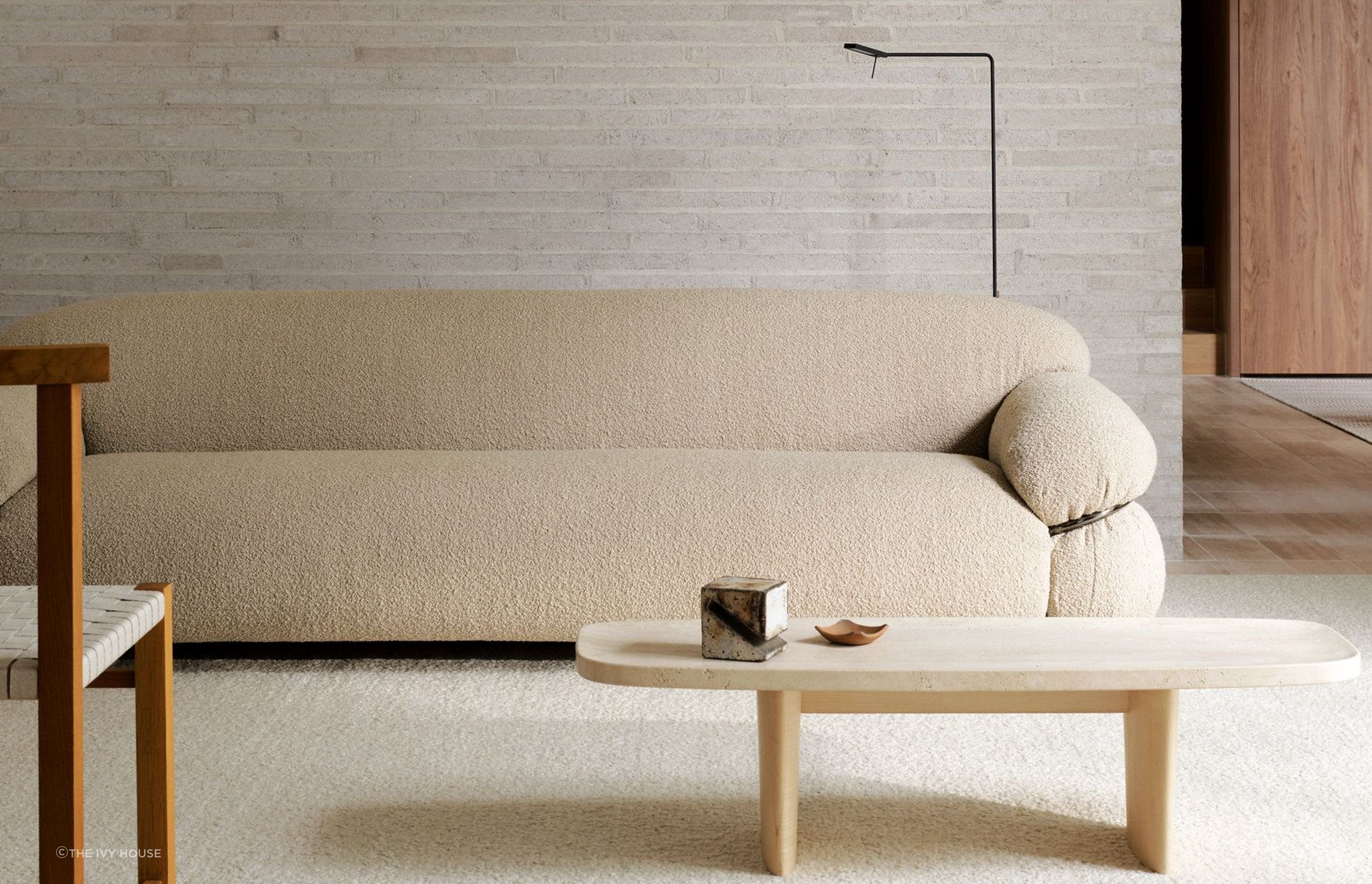 The Pebble Wool Rug is a unique incarnation of bouclé for the floor. The Cream colour option pairs beautifully with natural timbers and textures.