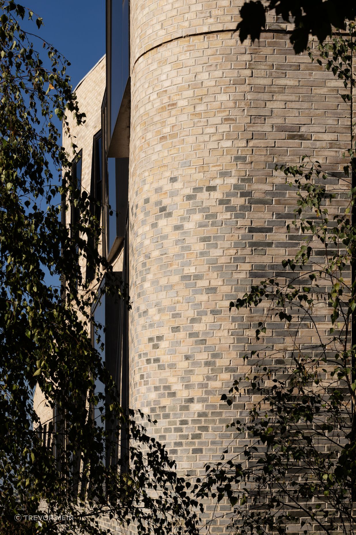The bricks have been carefully graded from dark to light.