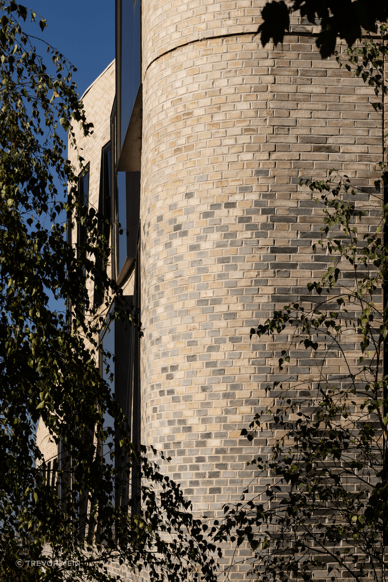 The bricks have been carefully graded from dark to light.