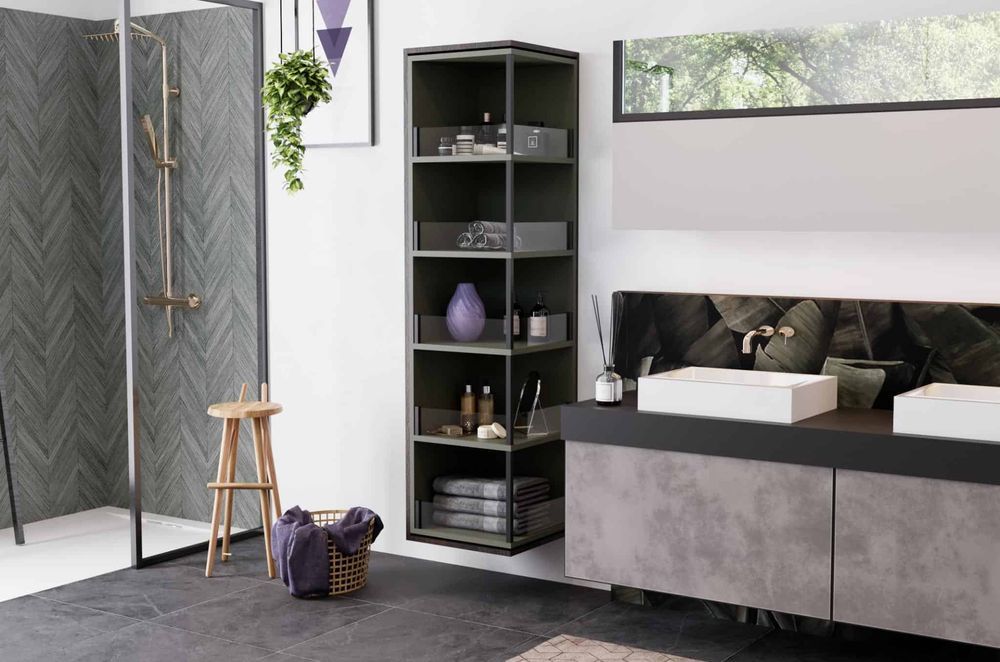 “FurnSpin is a versatile system, perfectly suited for various environments including kitchens, bathrooms, bedrooms and offices,” says De Ninis.