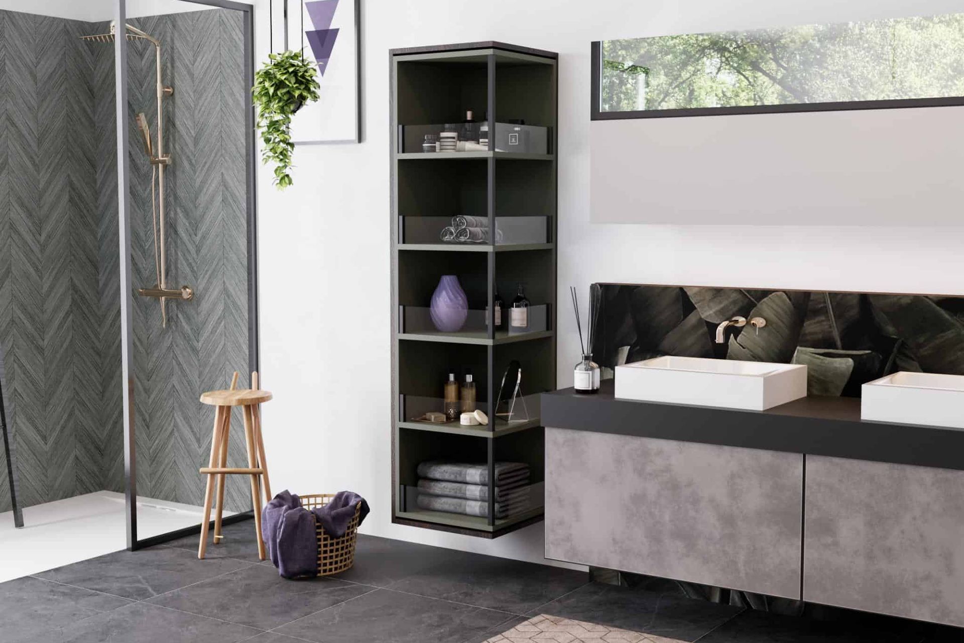 “FurnSpin is a versatile system, perfectly suited for various environments including kitchens, bathrooms, bedrooms and offices,” says De Ninis.