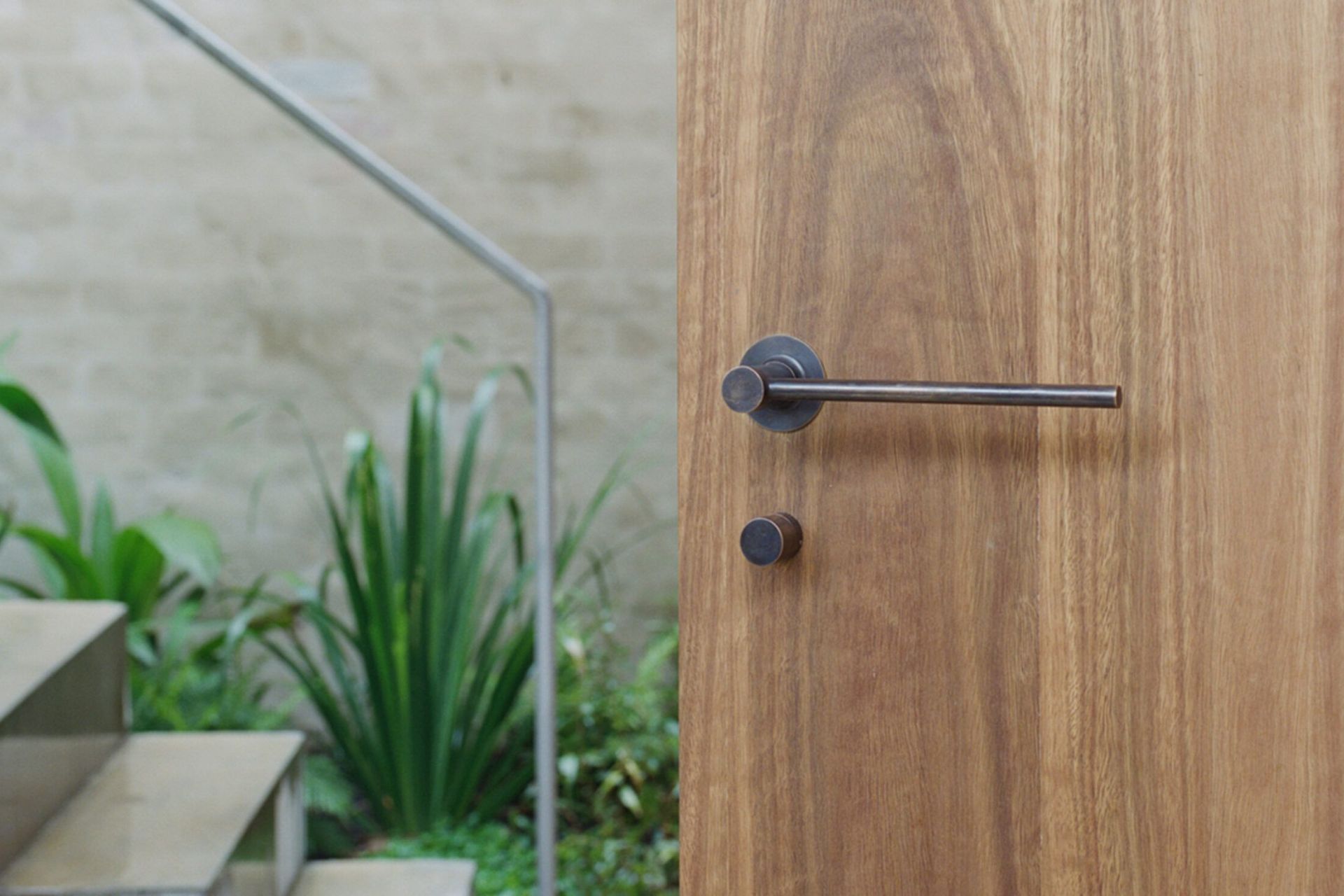 This bronze handle from Supreme Lock &amp; Hardware showcases an aged patina.