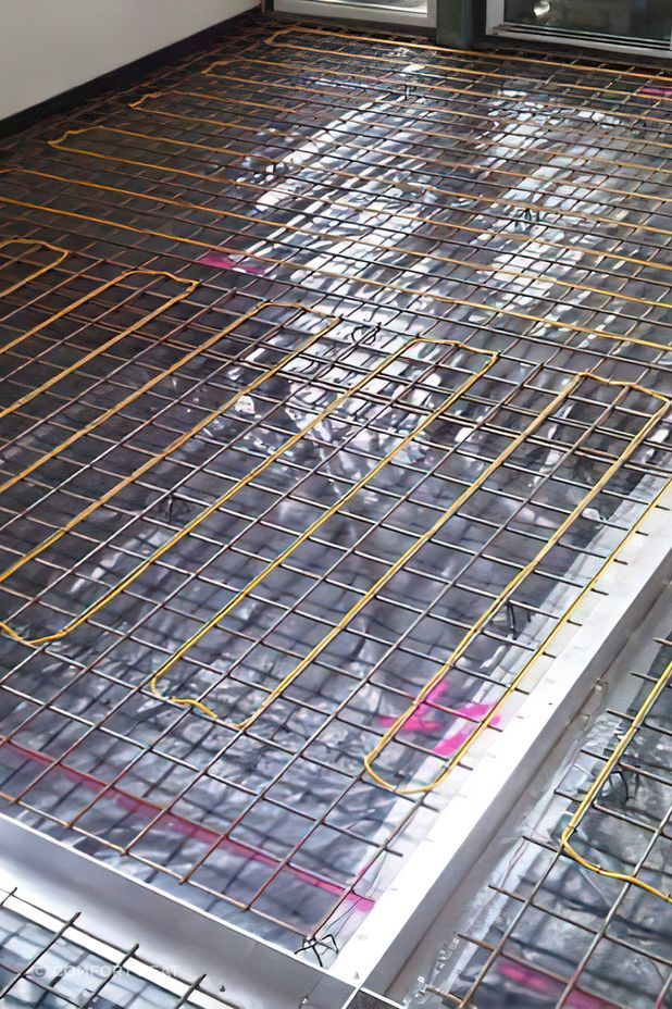 In-slab electric underfloor heating by Comfort Heat