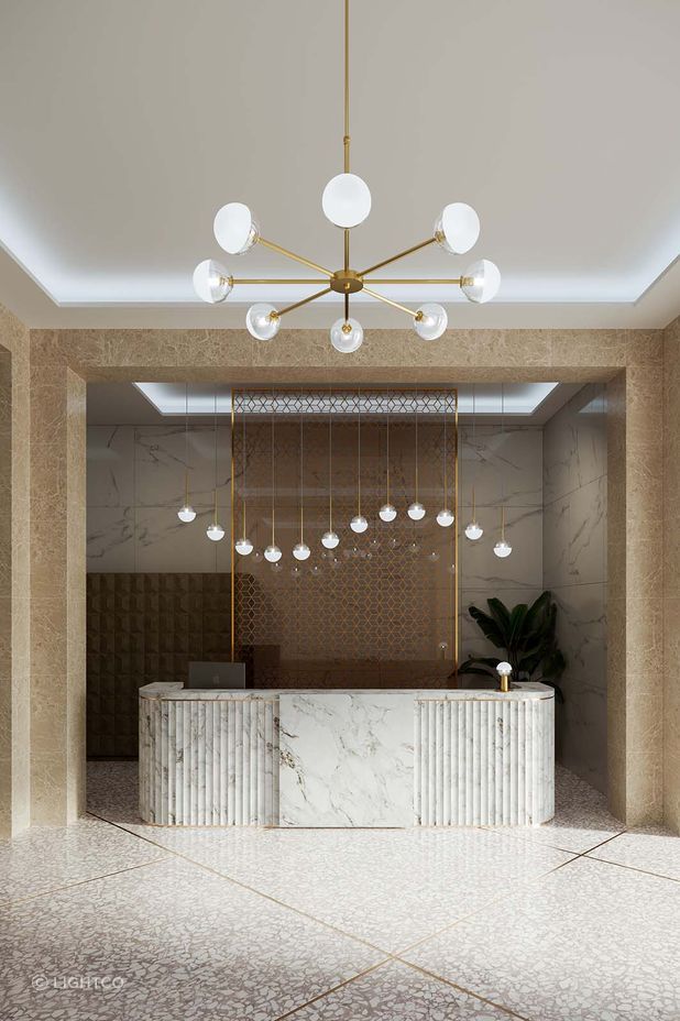 Beautiful contemporary pendant lights on full display