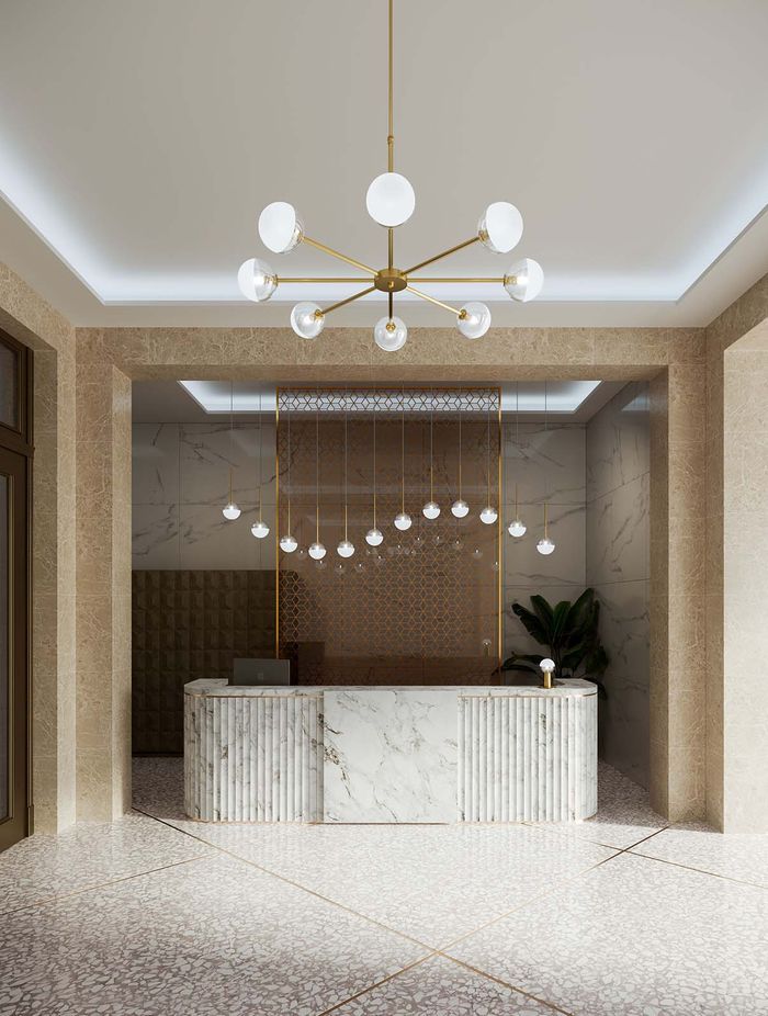 Beautiful contemporary pendant lights on full display