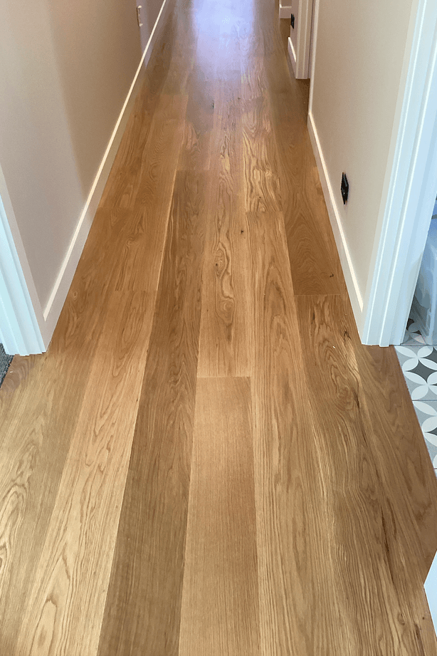Polyurethane coatings are practical for prolonging the life of the timber surface in high-traffic areas.