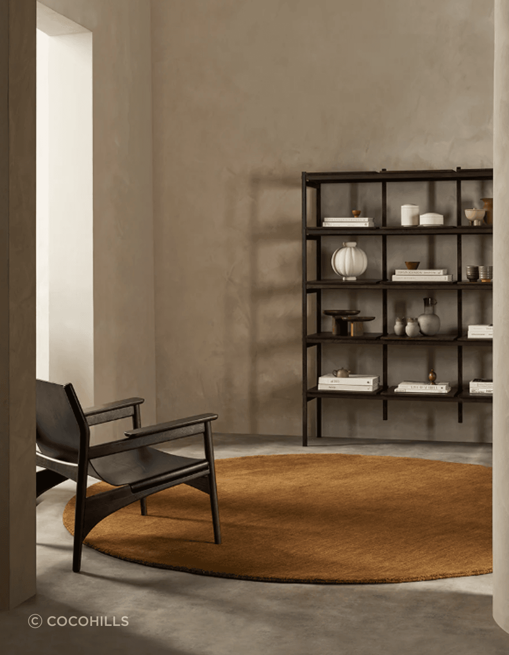 The Sandringham rug in 'Pecan' by Baya, available at Coco Hills.