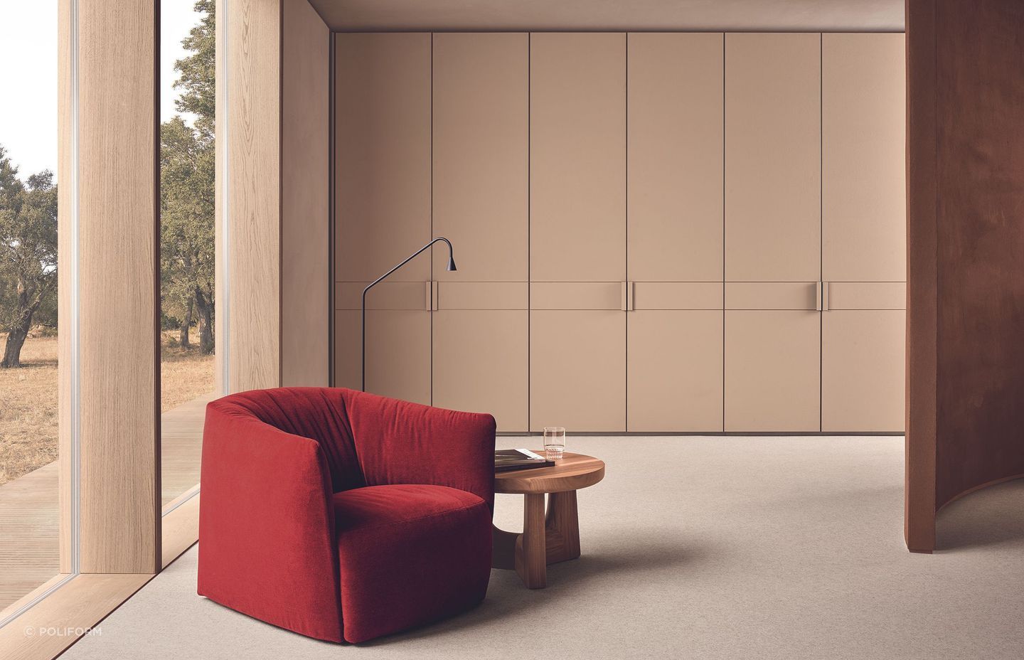 Santa Monica is a casual chair that can change its appearance with removable slip covers