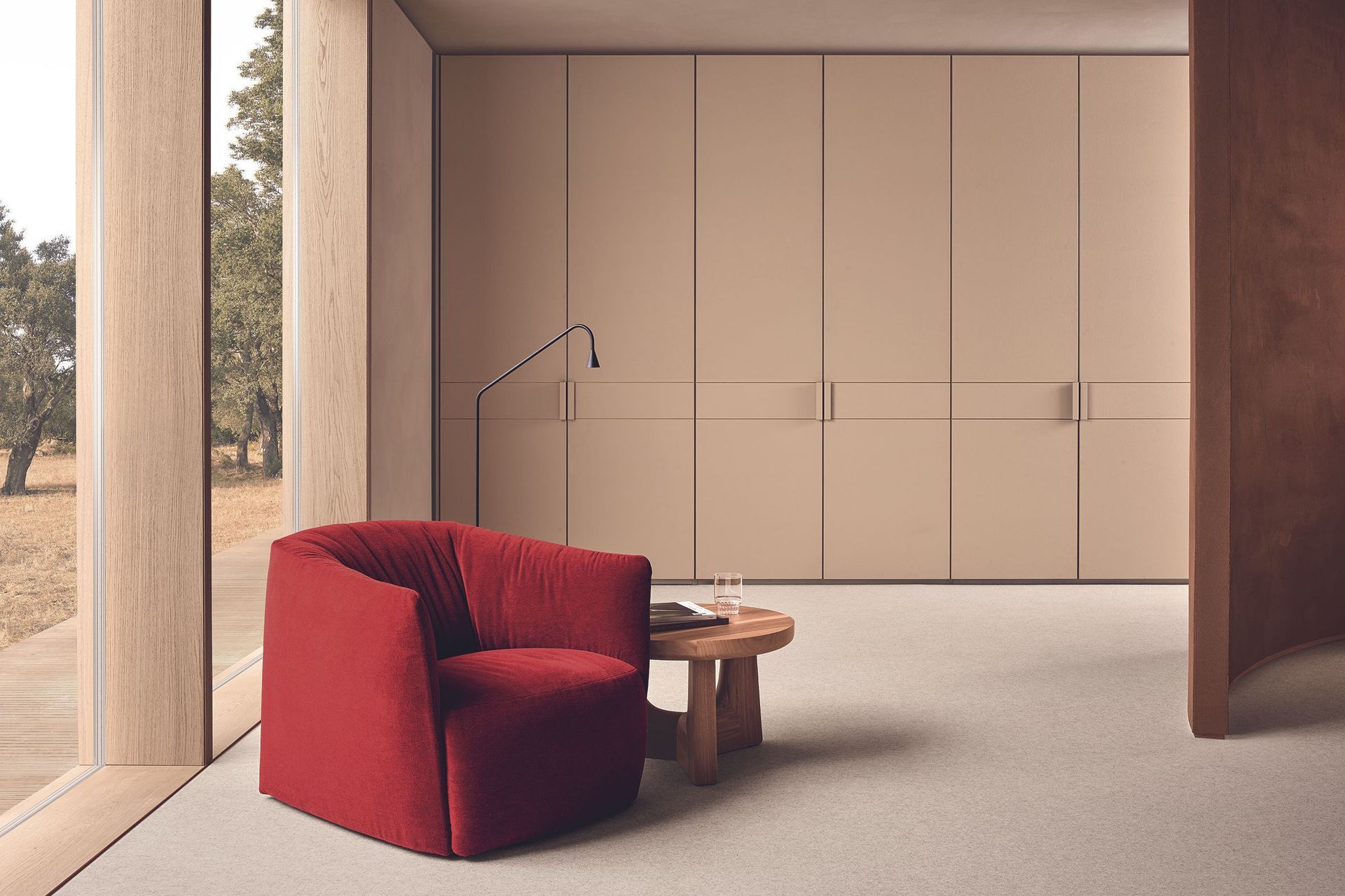 Santa Monica is a casual chair that can change its appearance with removable slip covers