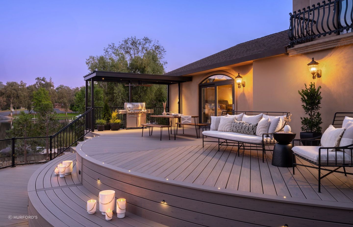 Trex Lineage features cooling technology that increases comfort underfoot in the hot weather.