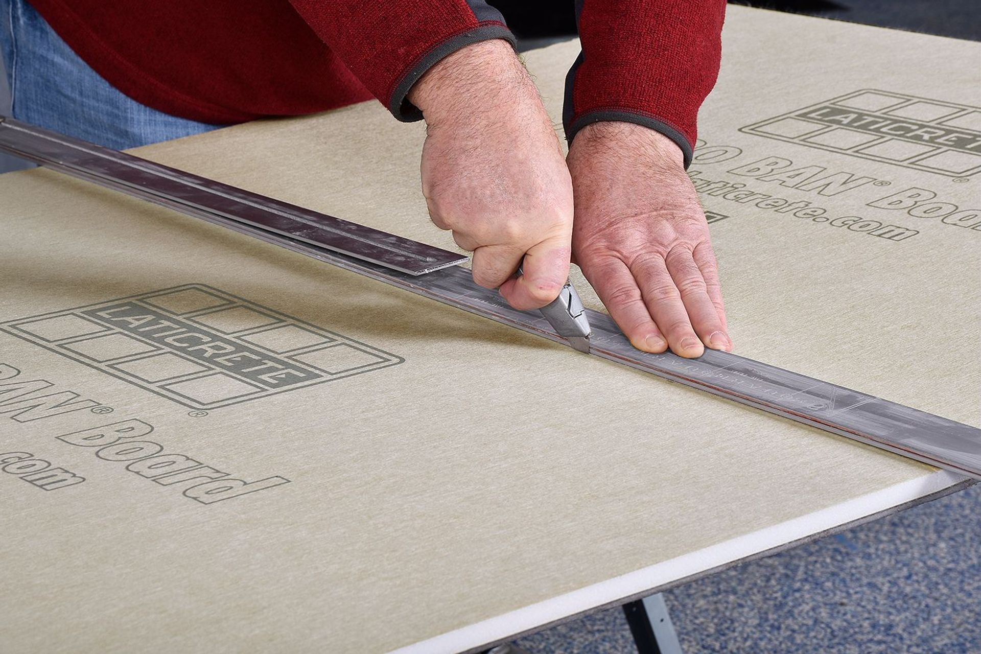 Hydro Ban boards have the ability to be cut and resized with a standard Stanley knife.