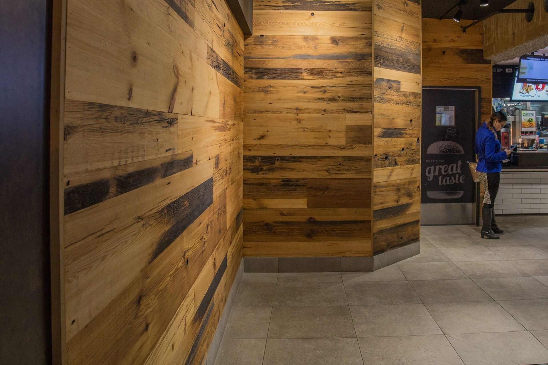 How do you finish corners with decorative wall cladding?