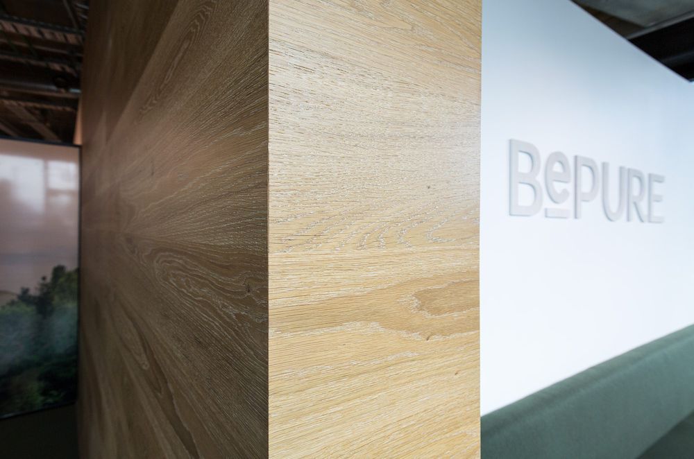 How do you finish corners with decorative wall cladding?