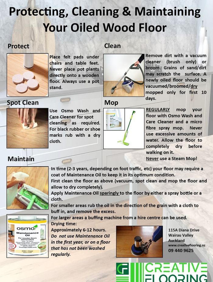 Oiled Wood Floor Maintenance