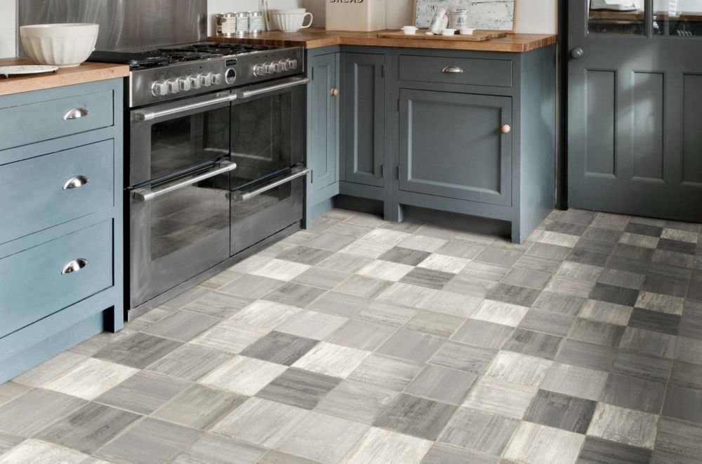 Vinyl flooring is soft and quiet underfoot.
