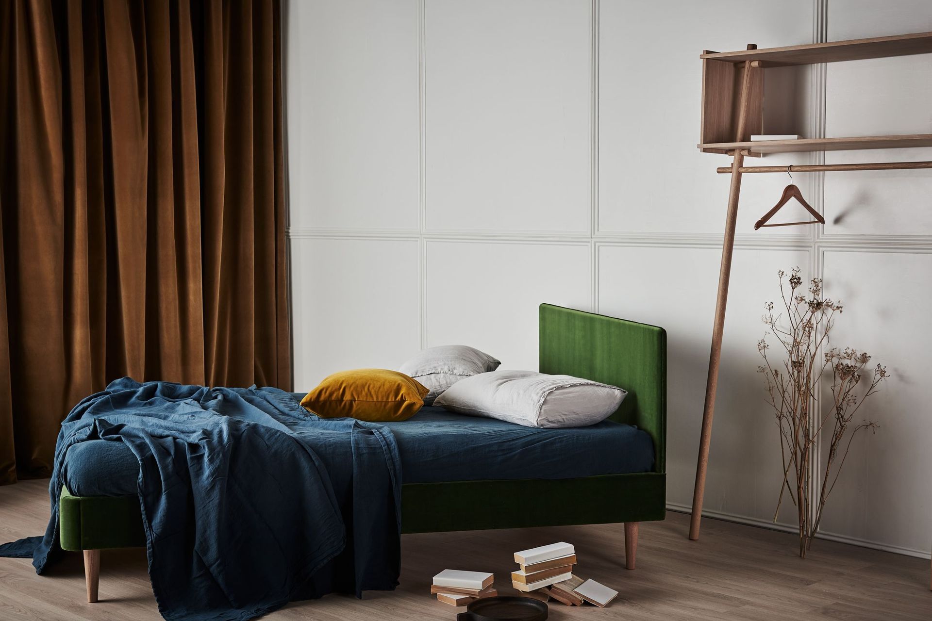 Quality fabrics with the Flow Upholstered Bed by Southwood