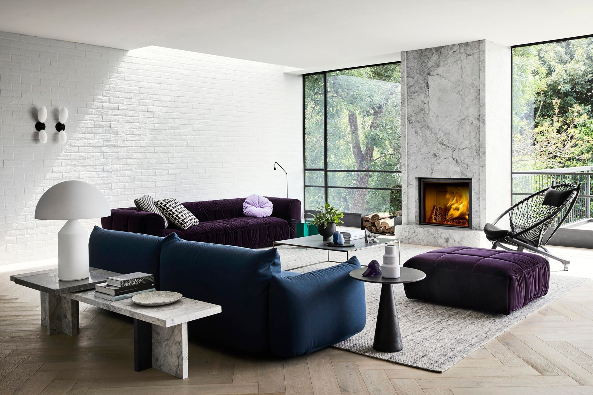 A houseplant adding understated style at Toorak House by Robert Harwood Architects. | Photography: Thomas Dalhoff
