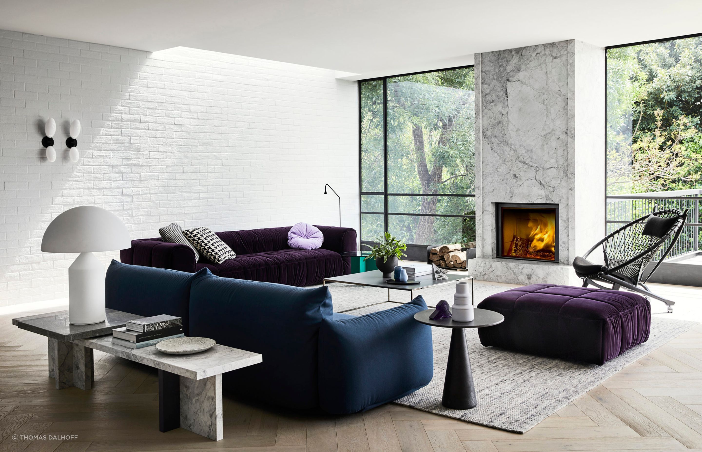 A houseplant adding understated style at Toorak House by Robert Harwood Architects. | Photography: Thomas Dalhoff
